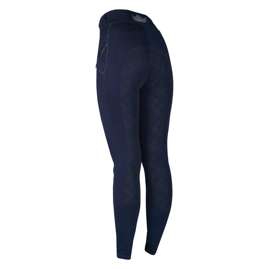 Horka rijlegging Momentum blauw met kristallen bies
