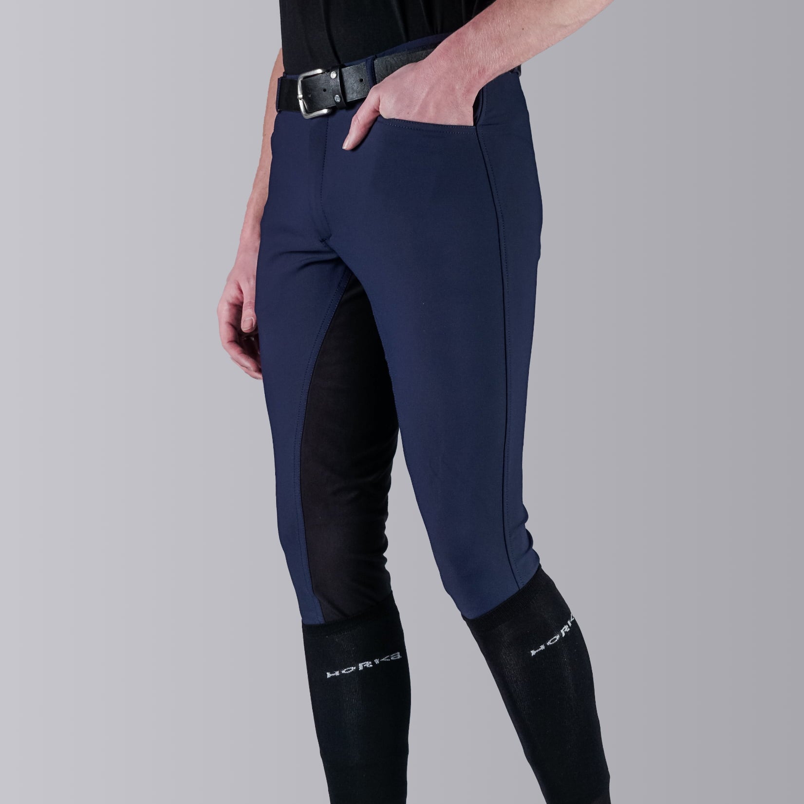 Horka heren rijbroek Modesto blauw