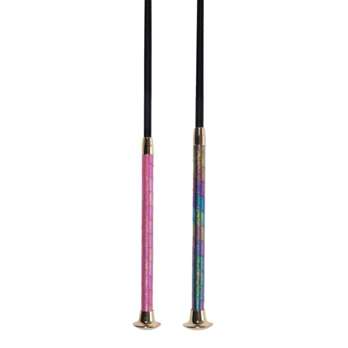 HKM dressuurzweep roze-violet-groen