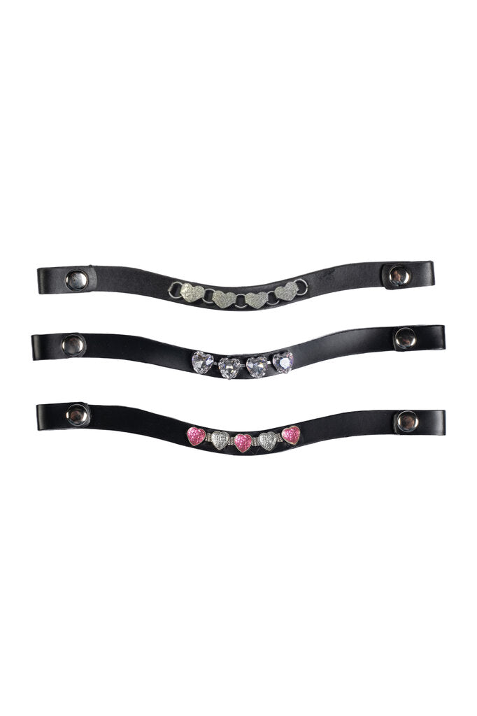 HKM verwisselbare frontriem Hobby Horse set van 3