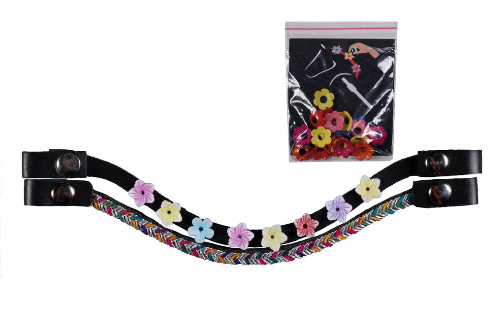 HKM verwisselbare frontriem Hobby Horse set van 3