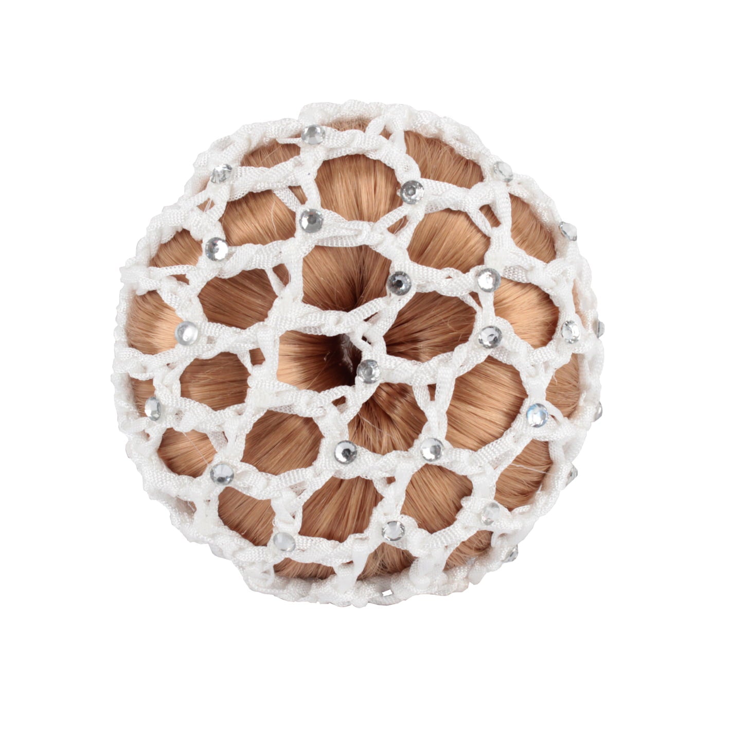 Horka haarnetje met strass in zwart, wit en blauw