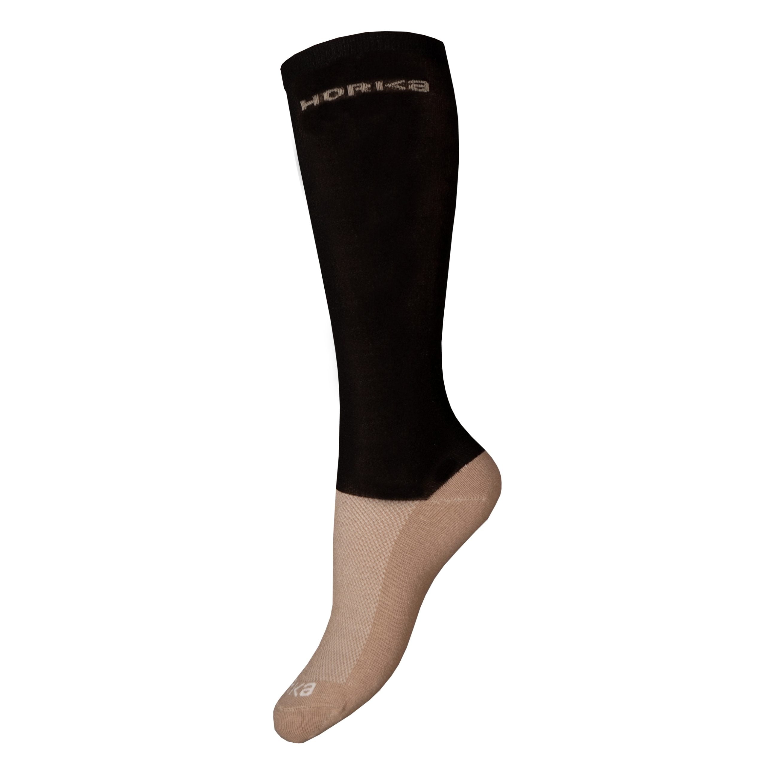 Horka panty paardrijsokken zwart