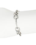 Zilverkleurige armband van bitjes