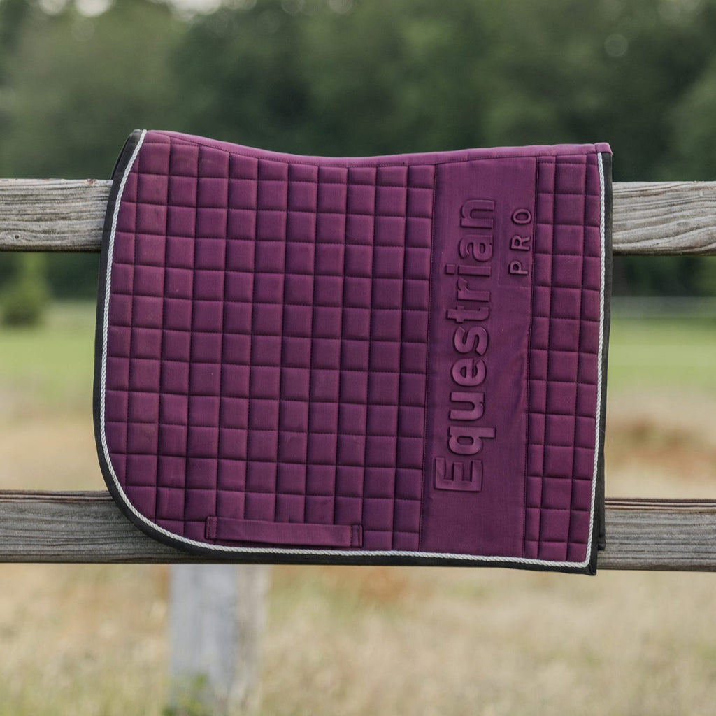 Horka Pro Embossed zadeldek dressuur wine