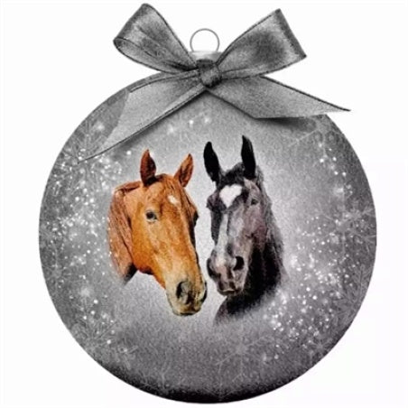 Plenty gifts kerstbal frosted paard