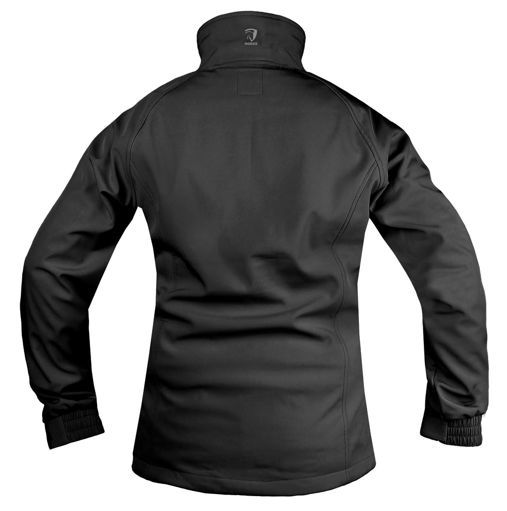 Horka softshell jas silhouette zwart