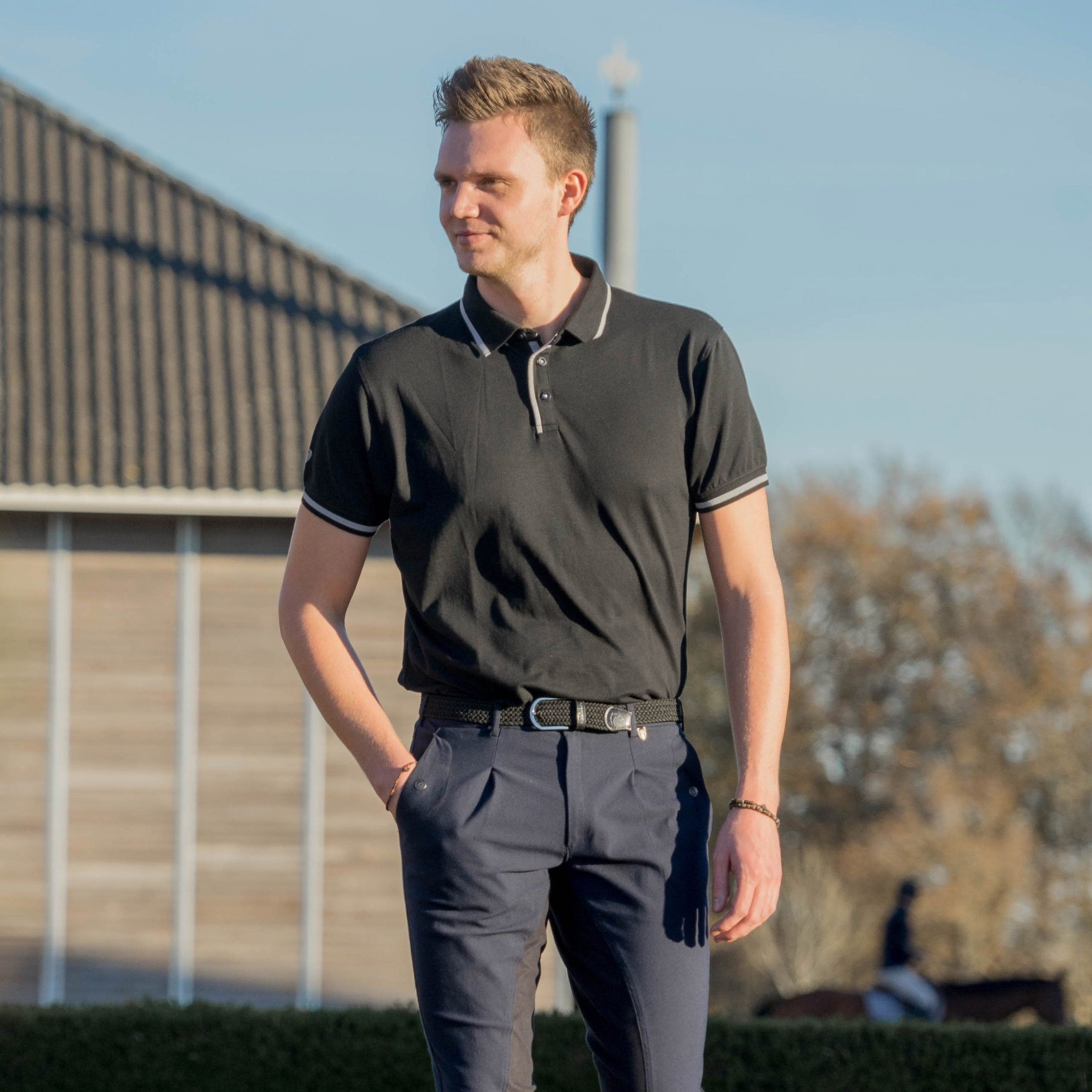 Horka polo Branco heren zwart