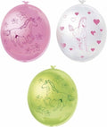 Paarden ballonnen themafeest 6 stuks