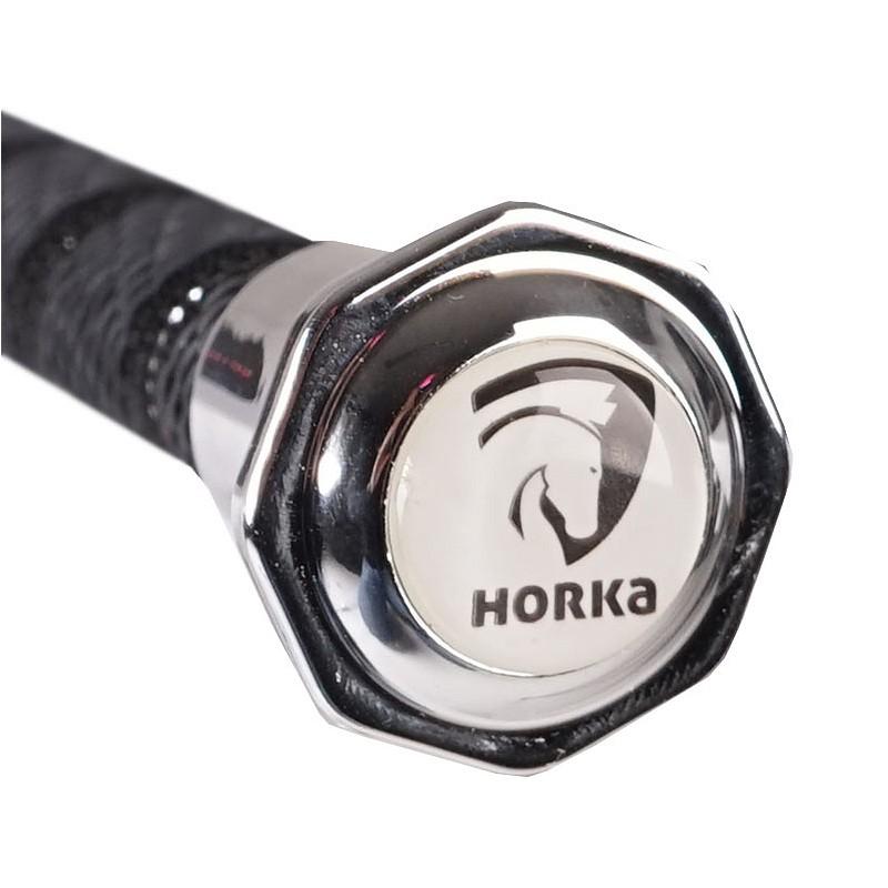 Dressage whip 130cm with logo