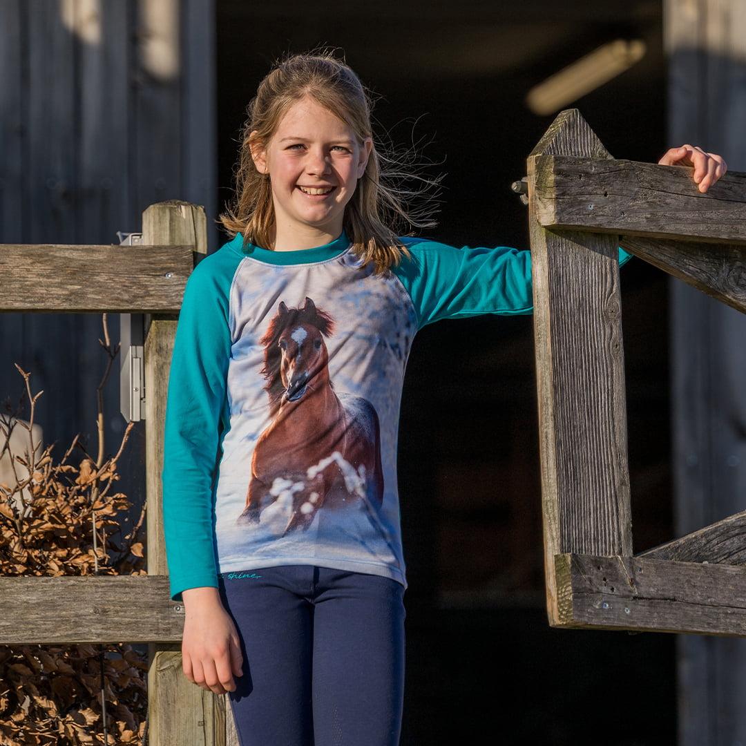 RH longsleeve pixel turquoise