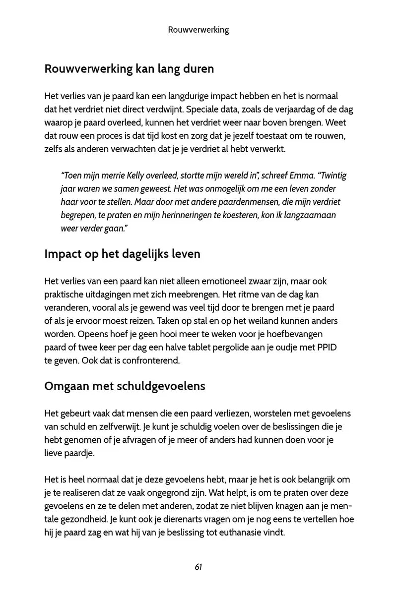 In liefde loslaten, de laatste reis van je paard