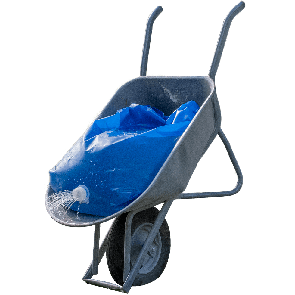 waterzak kruiwagen