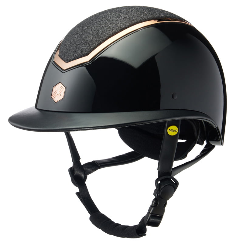 Black Gloss/Rose Gold Kylo Sparkly Wide Peak