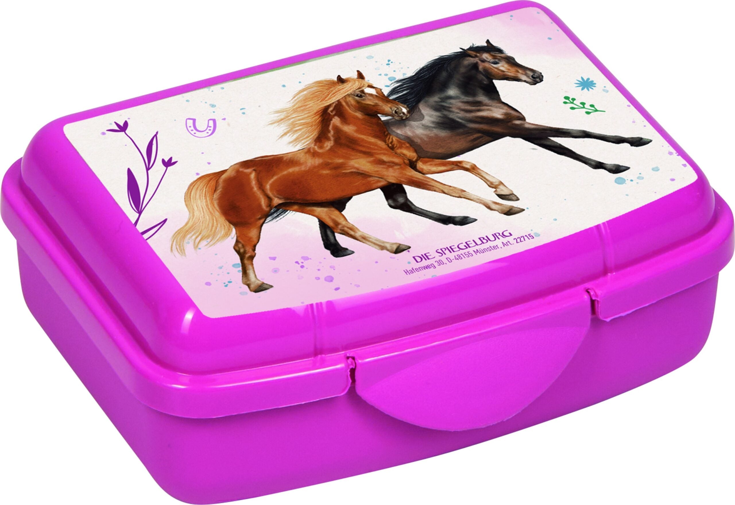Horse Friends mini snack box pink