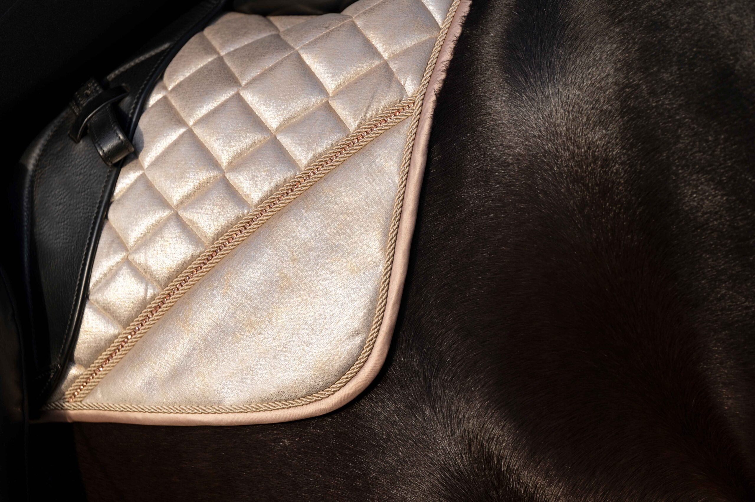 HKM Rosegold Schabracke Glitzerstyle Dressur