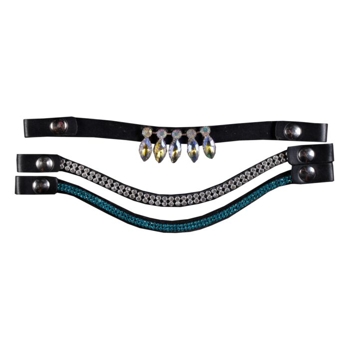 HKM verwisselbare frontriem Hobby Horse set van 3