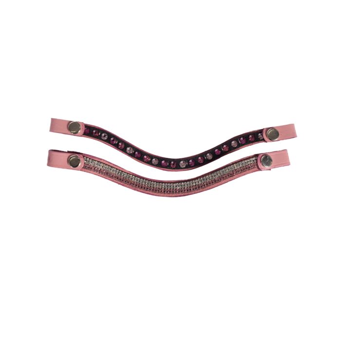 HKM roze hoofdstel met bit en extra frontriem Hobby Horse