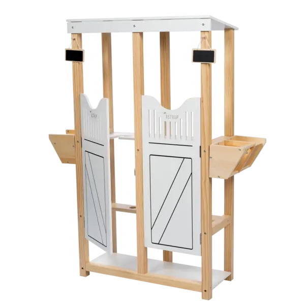 Dubbele stal voor stokpaarden