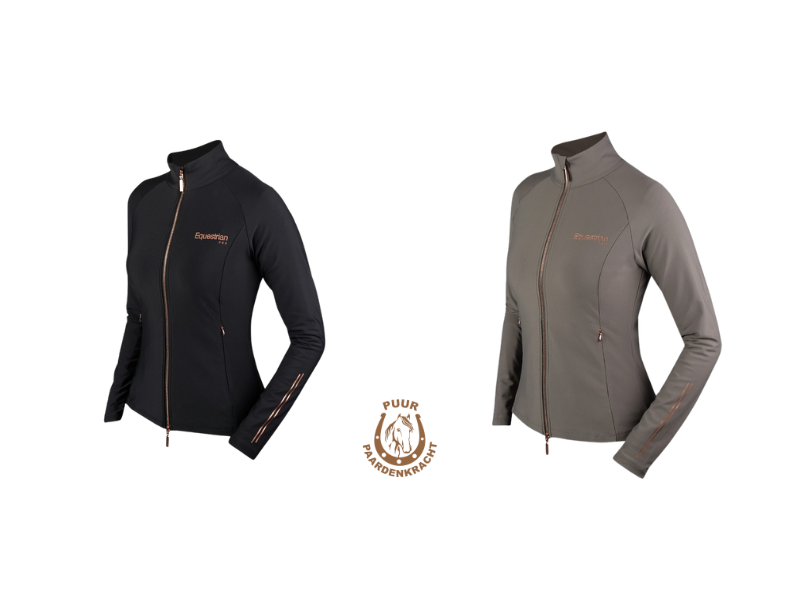 Horka Excellence trainingsvest coffee en zwart-rosé
