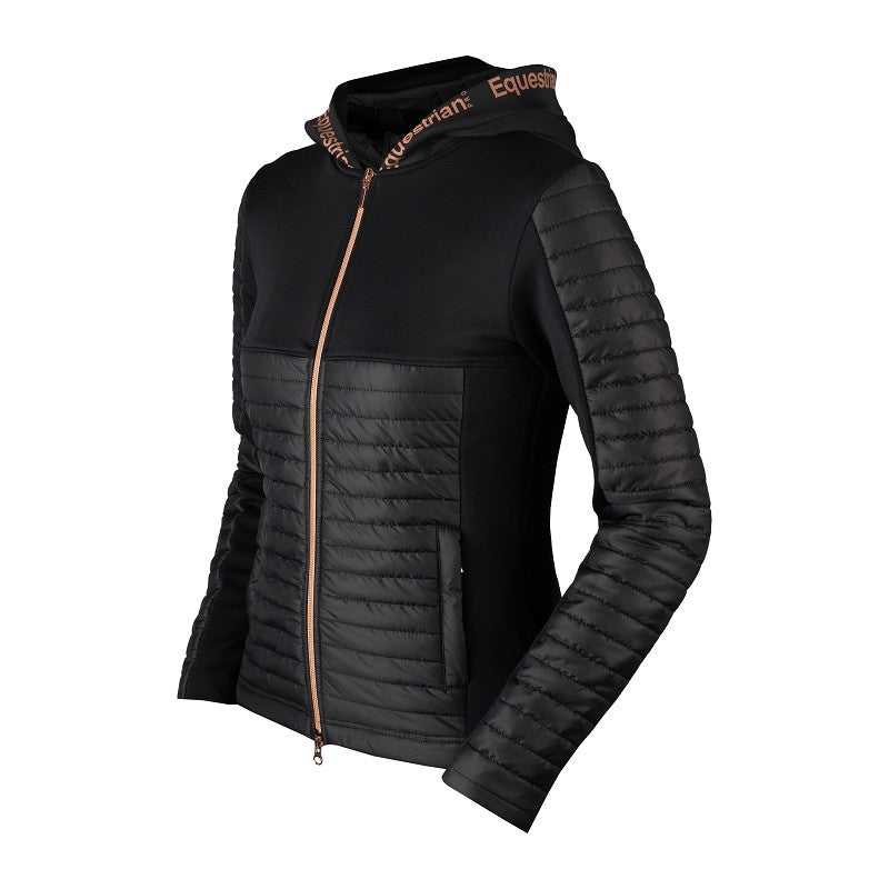 Horka puffervest Magnificent zwartrosé