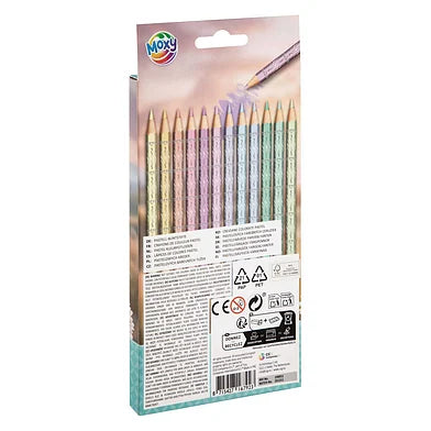 Moxy kleurpotloden pastel 12 stuks