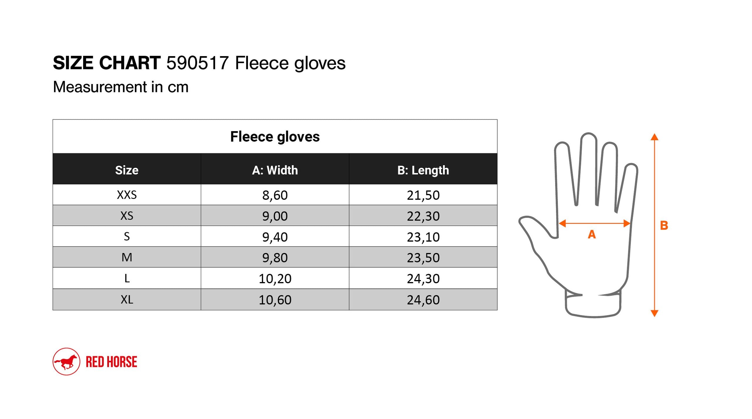 RH fleece handschoenen kind