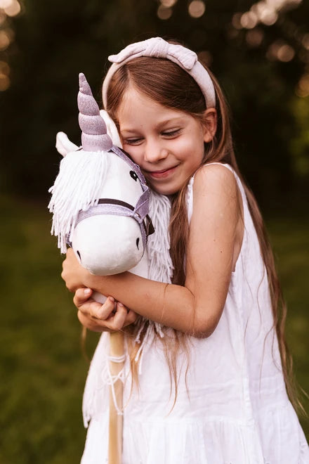 Unicorn hobby horse halster lila