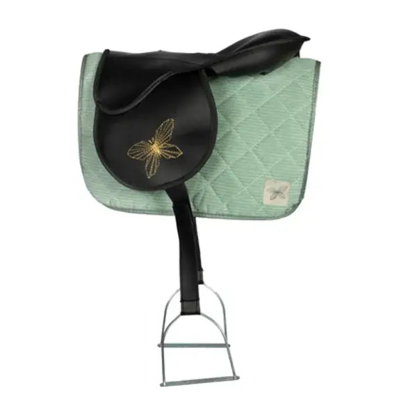 Hobby Horse zadeldekje en oornetje groen