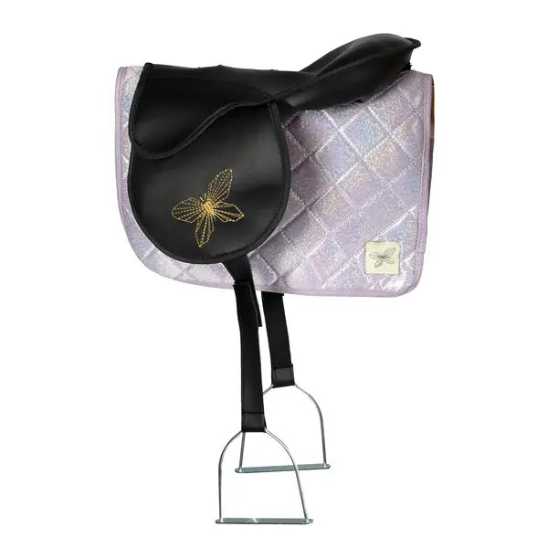 hobby horse set dekje zadel lila2
