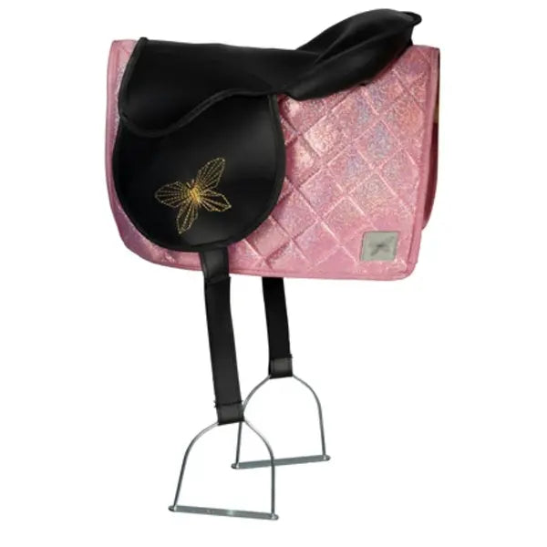 Hobby Horse zadeldekje en oornetje roze glitter