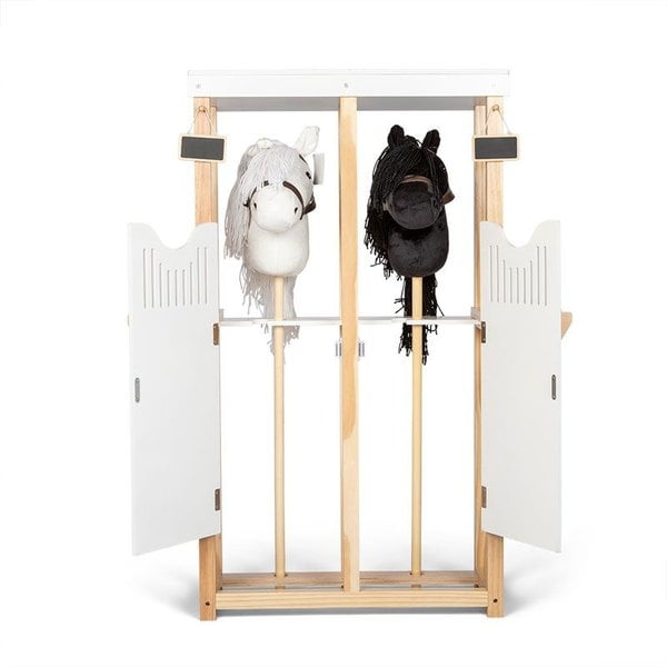 Dubbele stal voor stokpaarden
