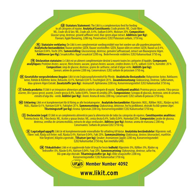 Likit liksteen, diverse smaken in 650 gram