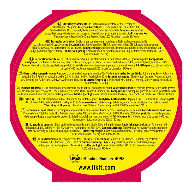 Likit liksteen, diverse smaken in 650 gram