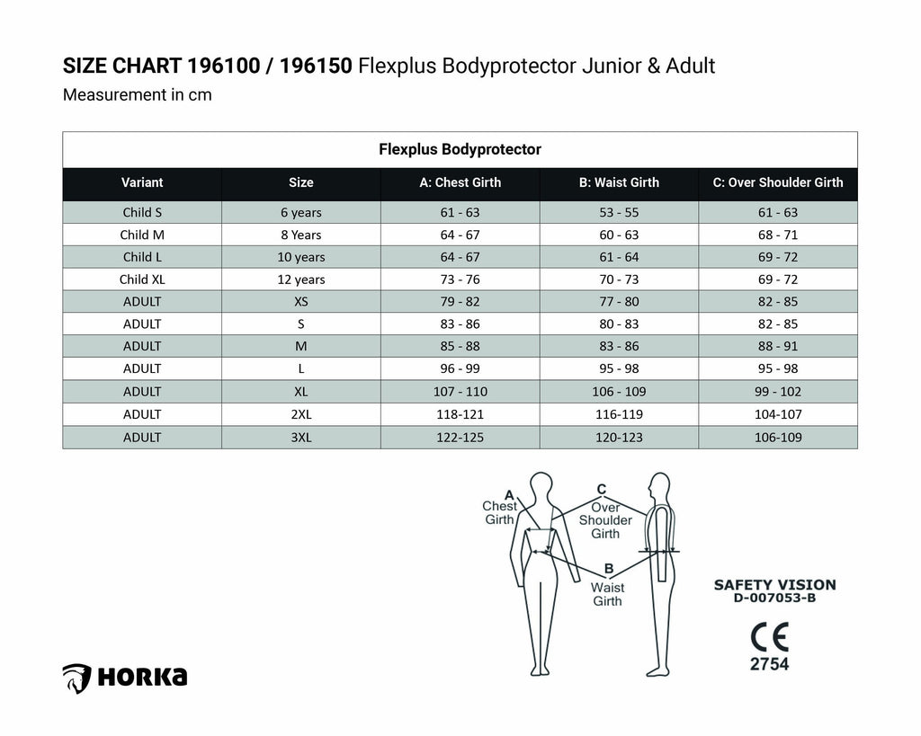 horka bodyprotector flexplus junior