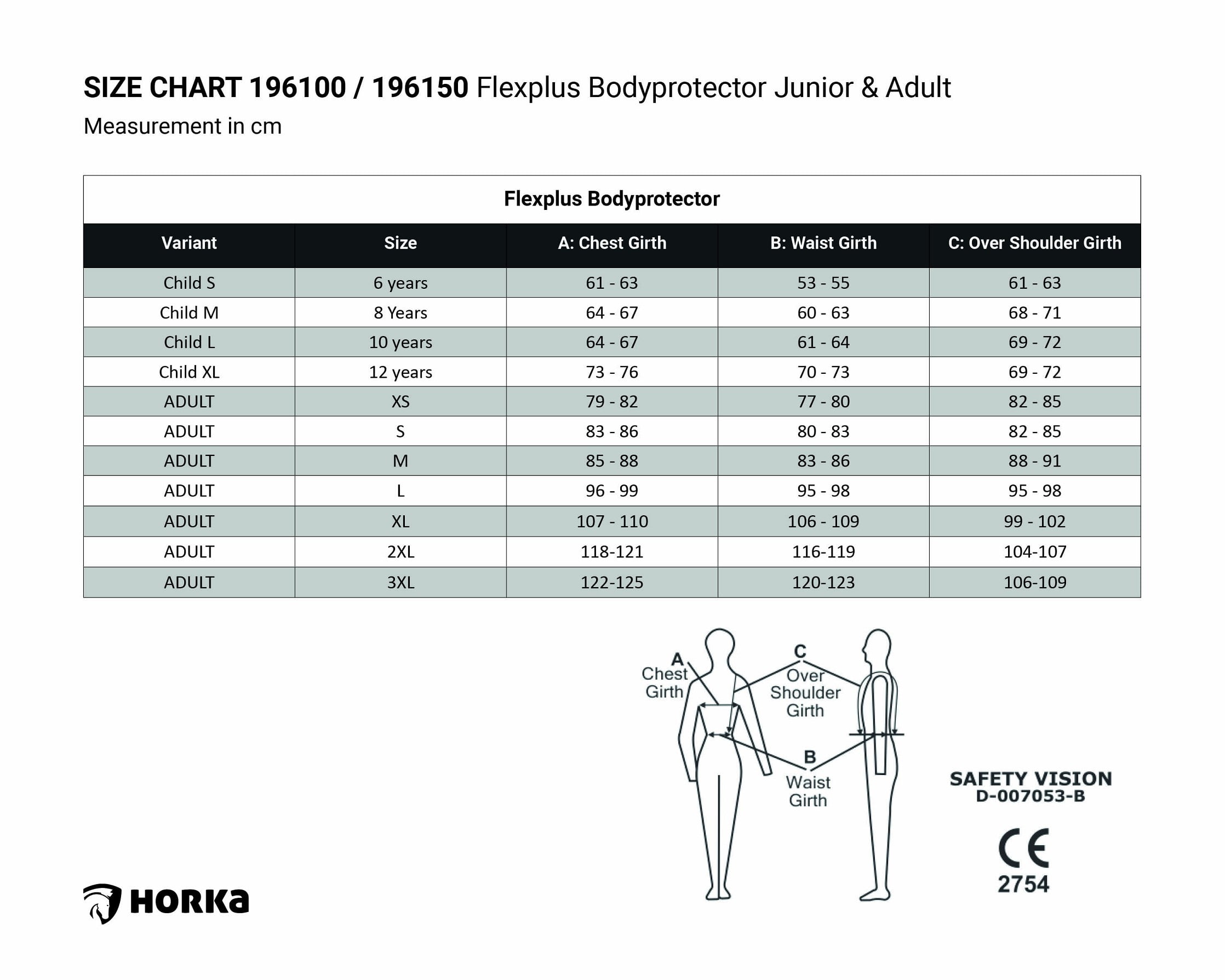 horka bodyprotector flexplus junior