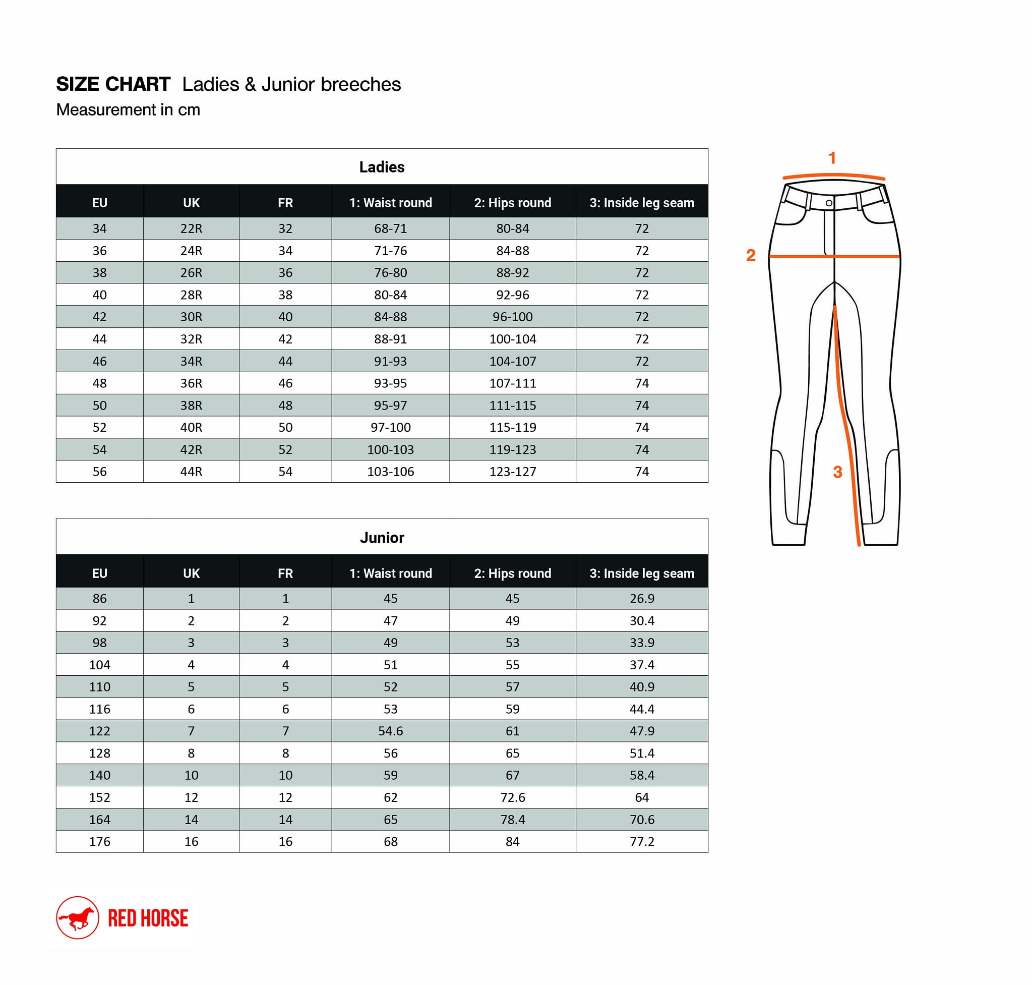 RH rijbroek jr slim fit Ola