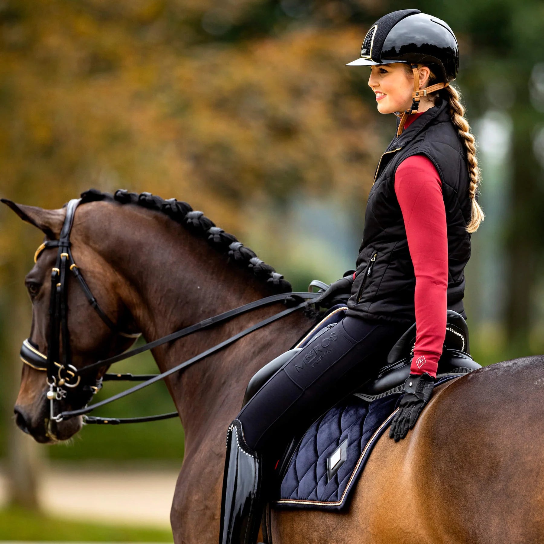 Mrs. Ros softshell riding breeches Phantom Black