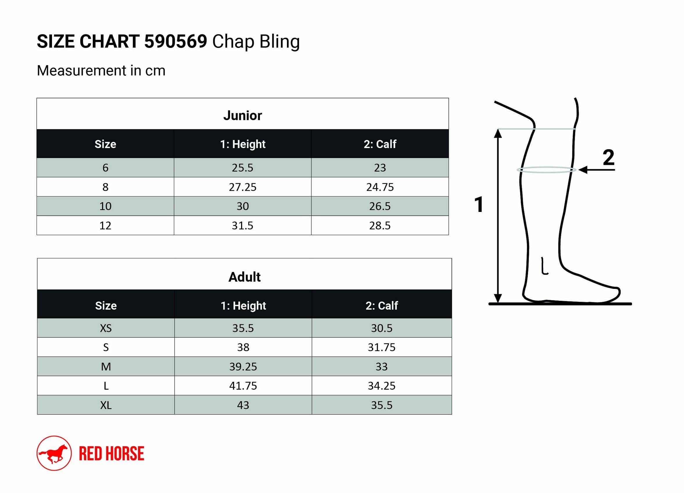 Red Horse chaps Bling
