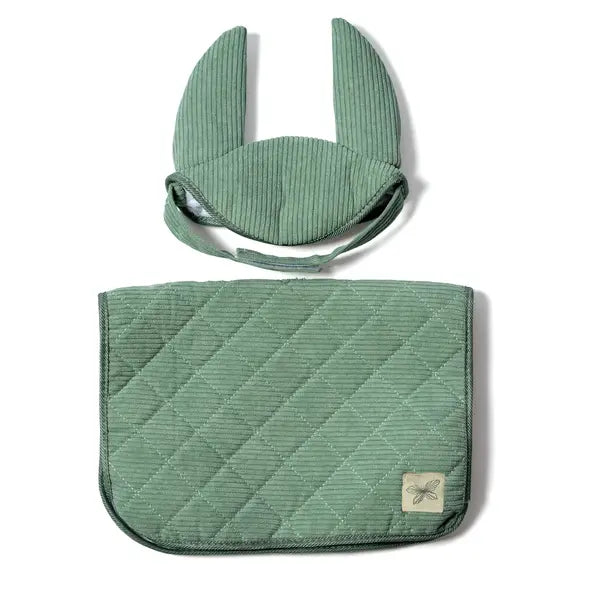 Hobby Horse zadeldekje en oornetje groen