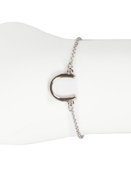 Zilverkleurig armbandje met hoefijzer