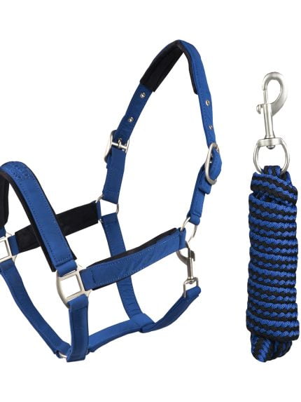 Horka halsterset Pro Embossed blauw
