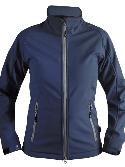 Horka softshell jas silhouette blauw