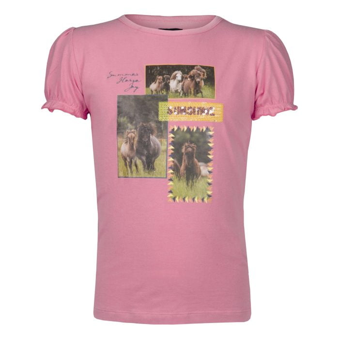 Jolly Kids t-shirt roze met print Jolly Kids t-shirt roze met print
