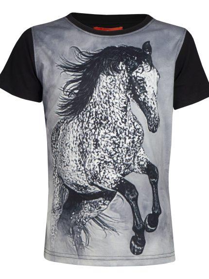 Red Horse t-shirt HORSY, zwart