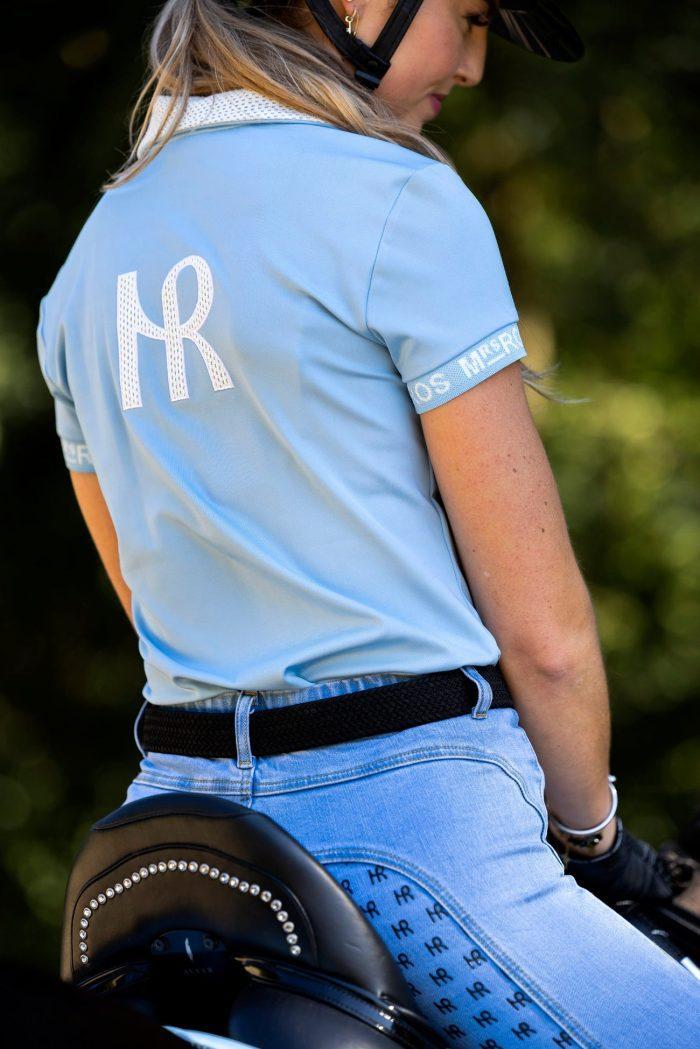 Mrs Ros poloshirt Billiard Blue - Afbeelding 4