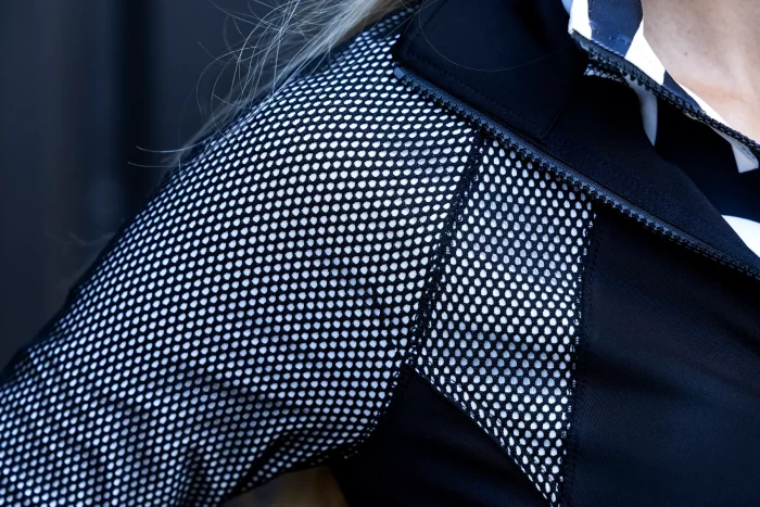 LIGHT WEIGHT TRAININGJACKET DARLING WITH MESH - PHANTOM BLACK3 Mrs Ros trainingsjacket Phantom Black - Afbeelding 6