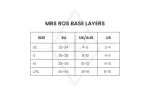 Maattabel Mrs. Ros tops
