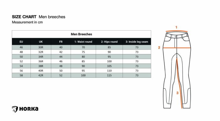 sizechartmen Horka heren rijbroek Modesto blauw - Afbeelding 6