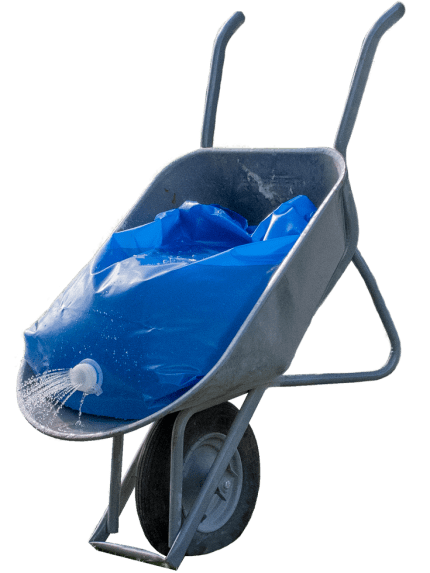 waterzak kruiwagen